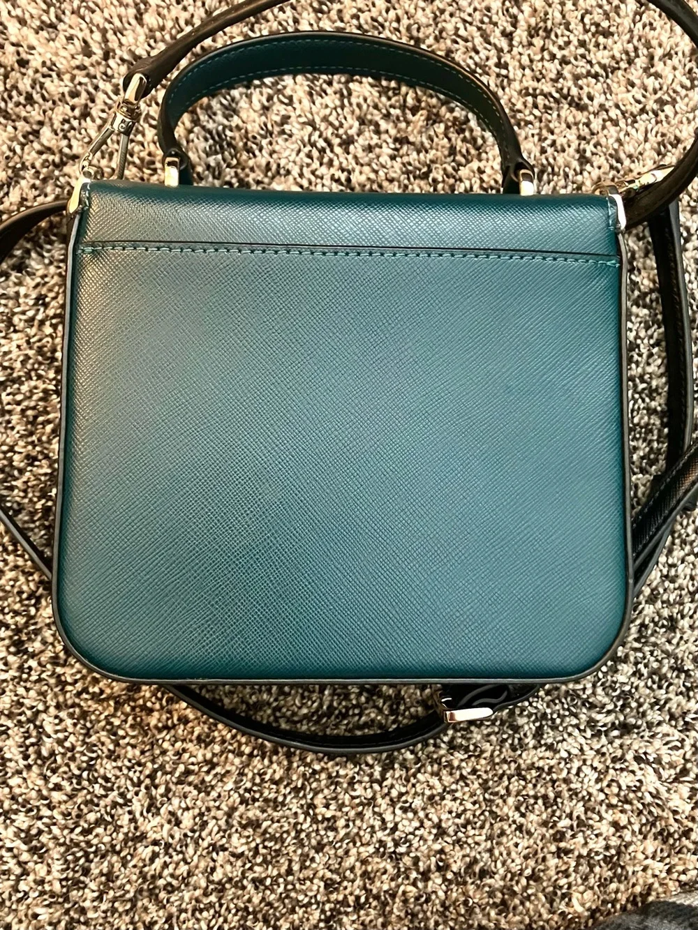 kate spade Teal and Cream Leather Crossbody Bag